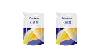 两袋奶粉包装展示