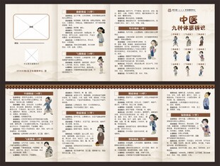 中医体质辨识四折页