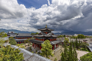 中式古建筑群的壮丽景观