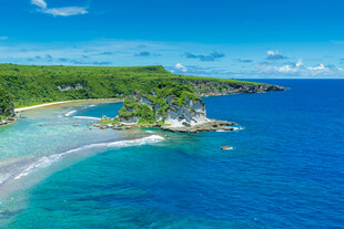 美丽海岛海岸风光景色