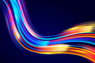 彩色动感流线抽象艺术