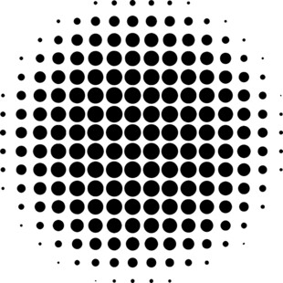 半色调圆点图案设计元素