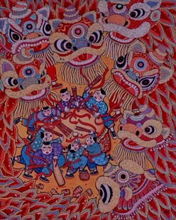 舞狮图案
