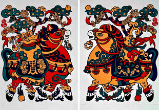 马年贺岁年画