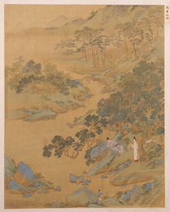 仇英作品古代山水人物绘画作品