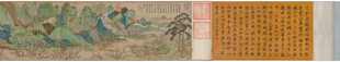 仇英作品古代画卷局部