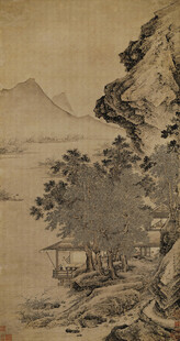 仇英作品古风山水国画风景图