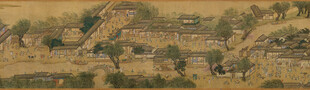仇英作品古代山水风景图
