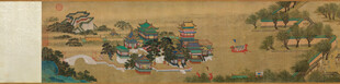 仇英作品古代山水田园画作