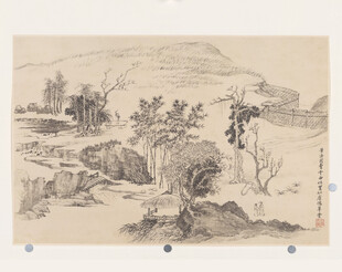 恽寿平古代山水写意画