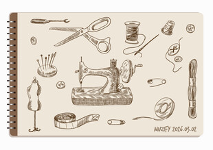 线圈本 17款入缝纫元素