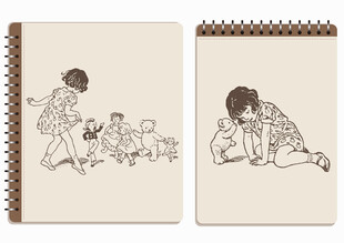 线圈本 跳舞的女孩