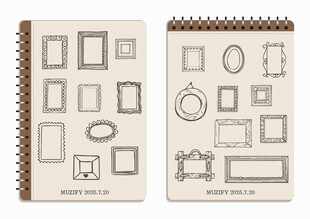 线圈本 20款入复古画框