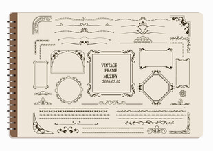 线圈本 50款入复古边框