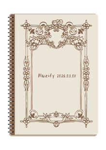 线圈本 复古边框