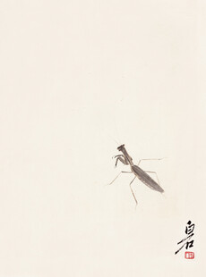 齐白石水墨蜻蜓图
