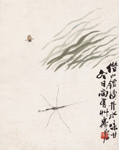 齐白石水墨蜻蜓图