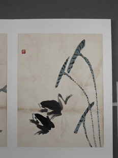 齐白石水墨荷花图