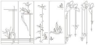 中式植物景观设计图纸