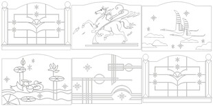 庭院景观设计线稿图