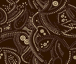 棕色佩斯利花纹图案背景