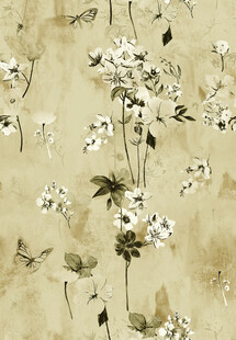 中式花卉壁纸图案