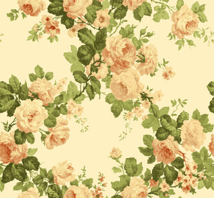 复古花卉图案背景