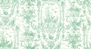 清新绿白花纹图案设计