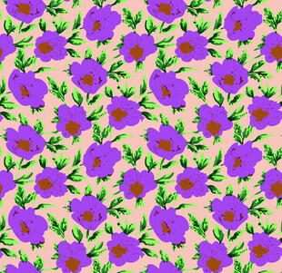 紫色花卉图案背景纹理