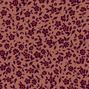 复古花卉图案纹理背景