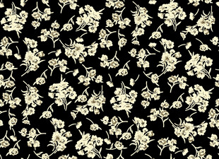 黑色底白色碎花图案