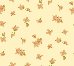 淡黄色底花卉图案背景