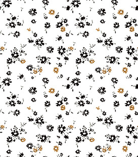 黑白花卉图案背景纹理