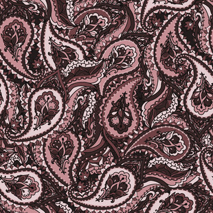 复古风佩斯利花纹图案