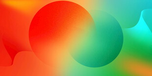 多彩渐变圆形抽象背景图