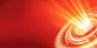 红色炫光放射背景图案