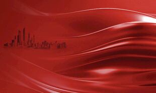 红色动感波纹背景图