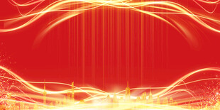 红色炫光动感线条背景