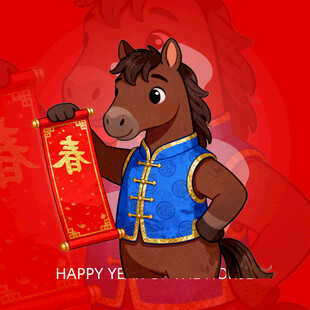 小马贺春喜庆登场