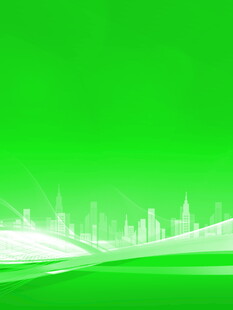 绿色城市天际线背景图