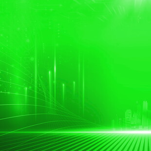 绿色科技感光线背景图