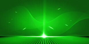 绿色炫光科技感背景图