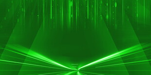 绿色炫光科技感抽象背景