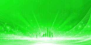 绿色炫光背景科技感画面