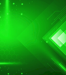 绿色科技感几何光影背景