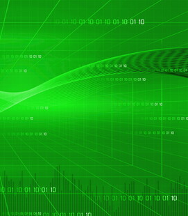 绿色科技感数字背景画面