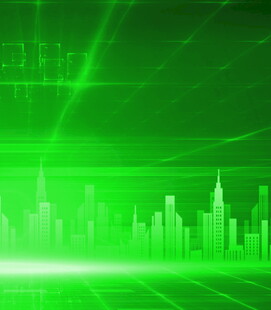 绿色科技城市背景图
