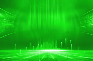 绿色科技感光线背景画面