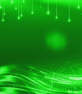 绿色科技感动态线条背景图