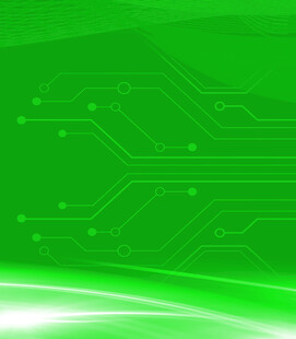 绿色科技风电路板背景图